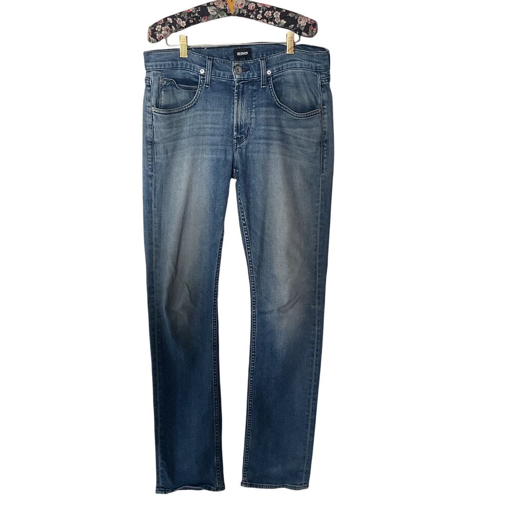 HUDSON Byron Straight Leg Jeans Men’s Size 31 Blue Medium Wash Made in Mexico